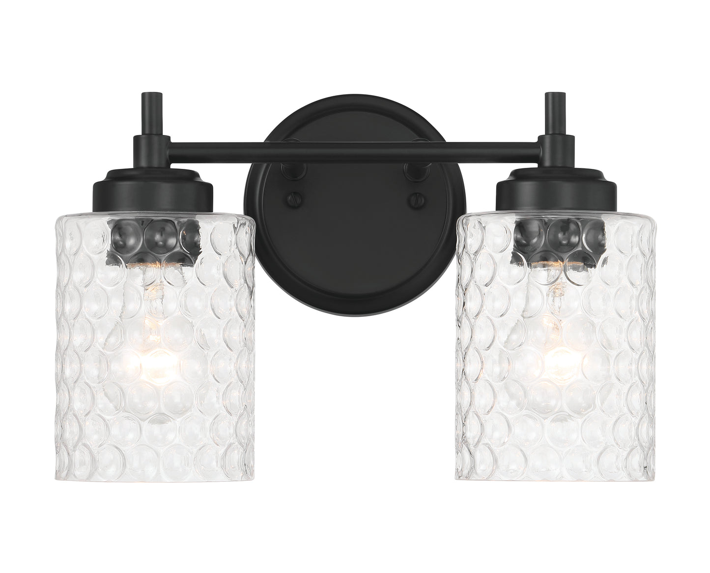60502-FB - Claire 2 Light 12.75" Wide Vanity Light - Flat Black