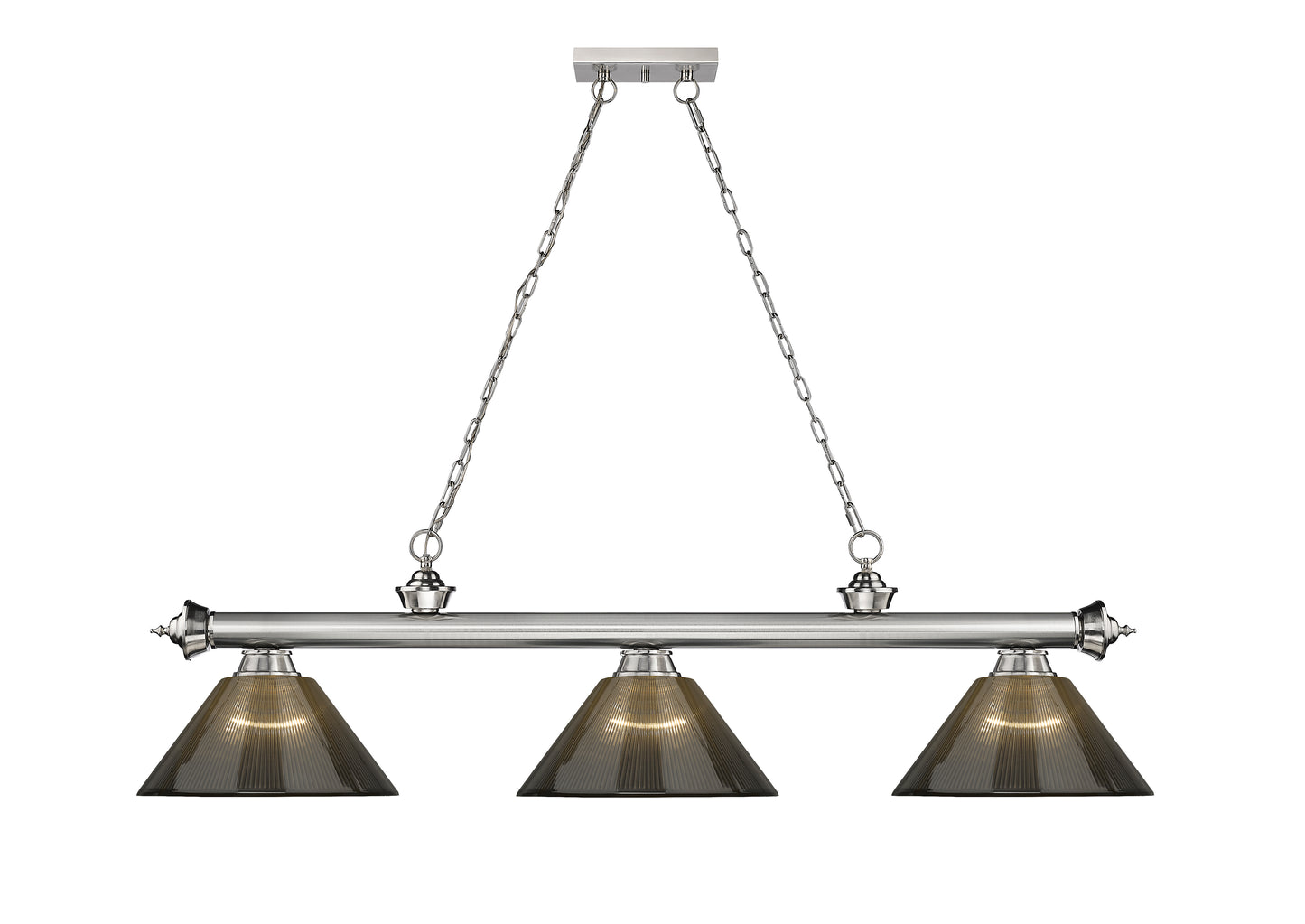 2306-3BN-ARS - Cordon 3 Light 57" Billiard - Brushed Nickel