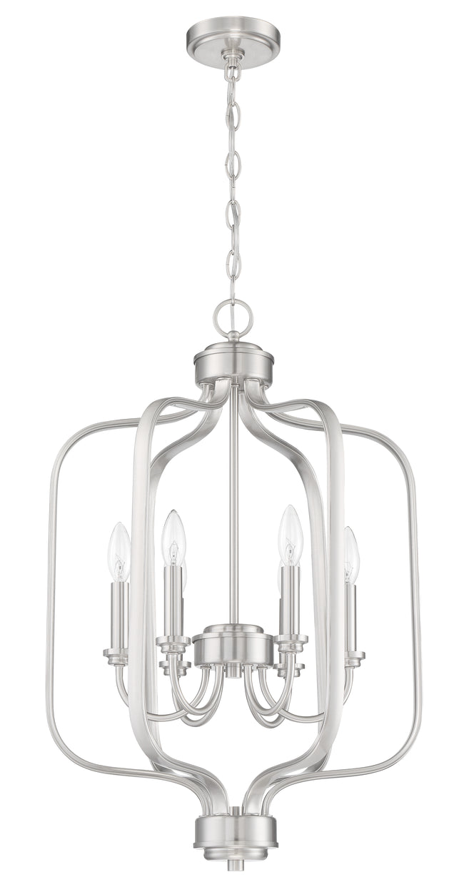 50536-BNK - Bolden 6 Light 18" Wide Foyer Light - Brushed Nickel