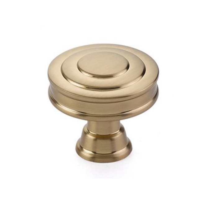 86464US4 - Glendon 1-5/8" Mushroom Cabinet Knob - Transitional Heritage Collection - Satin Brass