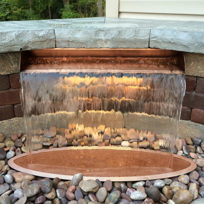 CS36 - 36" Copper Finish Spillway