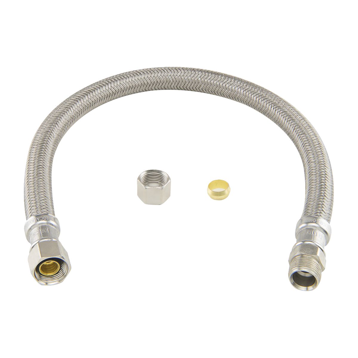 B1-20KC-F  - Braided Faucet Connector - 3/8" Comp x Comp, 20"