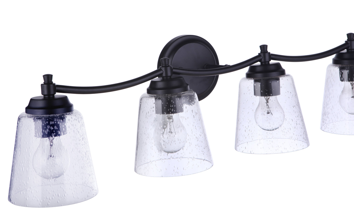 50204-FB - Tyler 4 Light 31" Wide Vanity Light - Flat Black