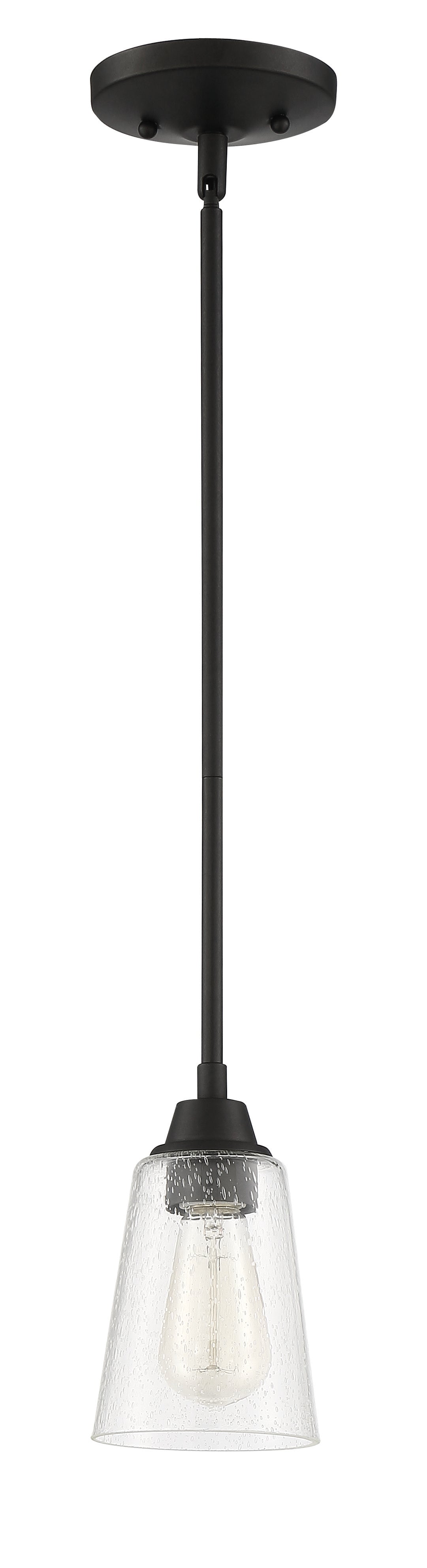 41991-ESP-CS - Grace 1 Light 5" Wide Mini Pendant - Espresso