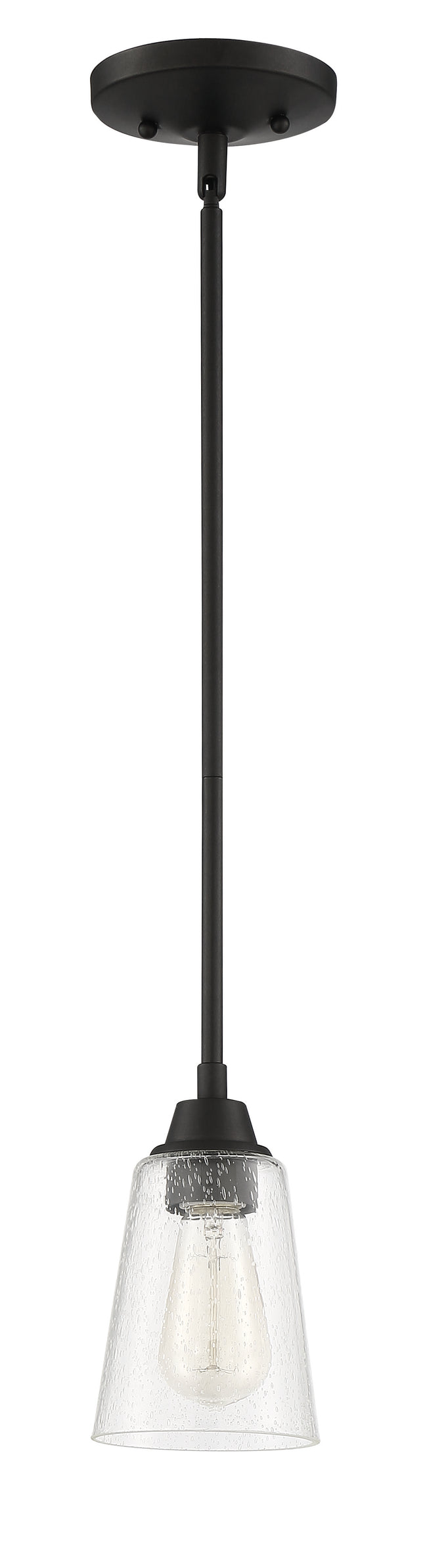41991-ESP-CS - Grace 1 Light 5" Wide Mini Pendant - Espresso