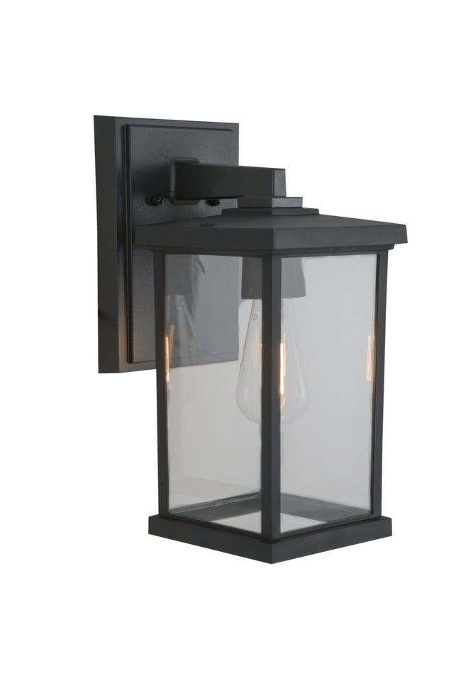 ZA2414-TB-C - Resilience Lanterns 1 Light 14" High Outdoor Wall Lantern - Textured Black