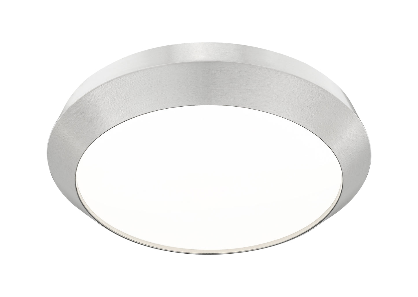 7701F16-BN-LED - Quasars 1 Light Flush 16" Mount - Brushed Nickel
