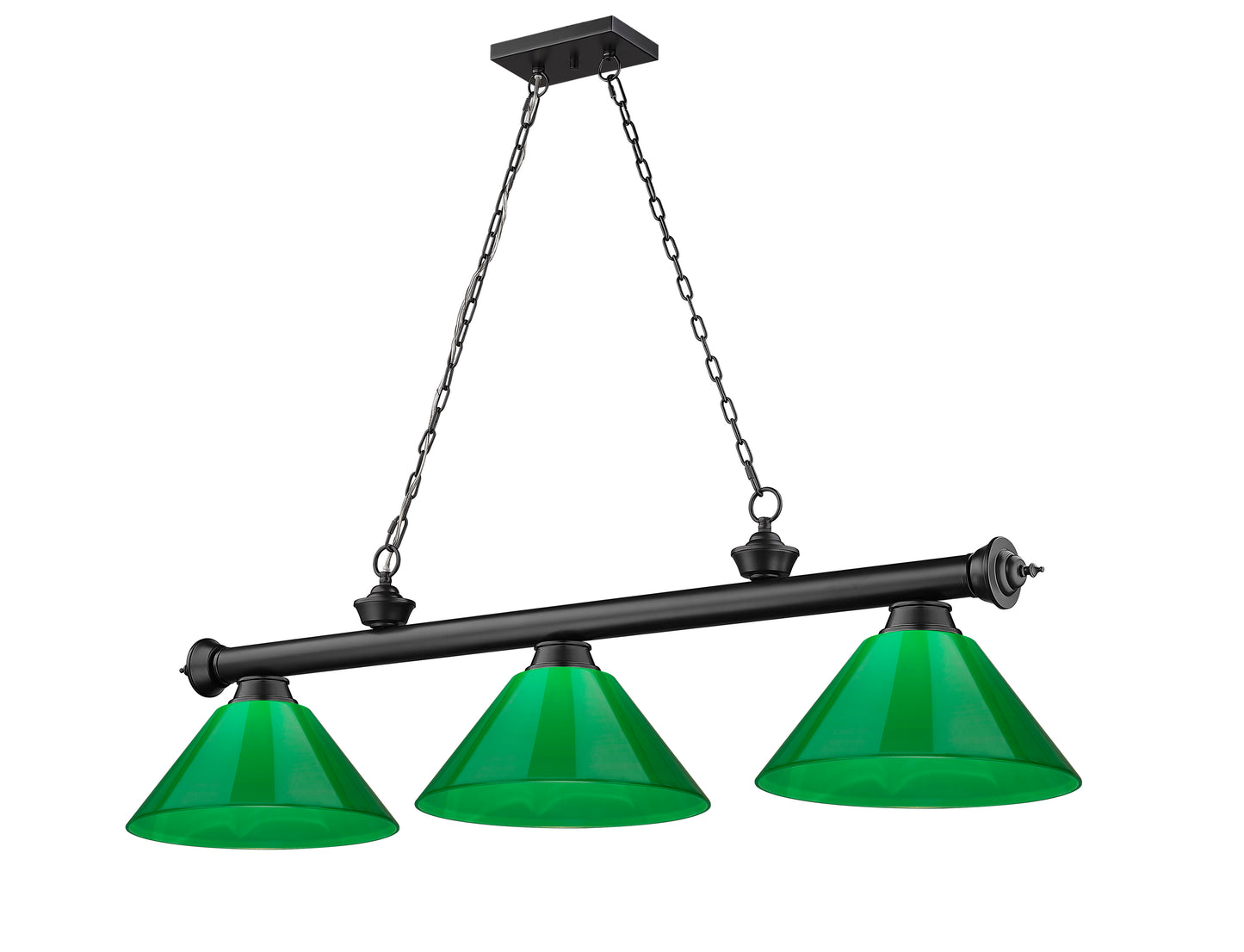 2306-3MB-PGR - Cordon 3 Light 57" Billiard - Matte Black