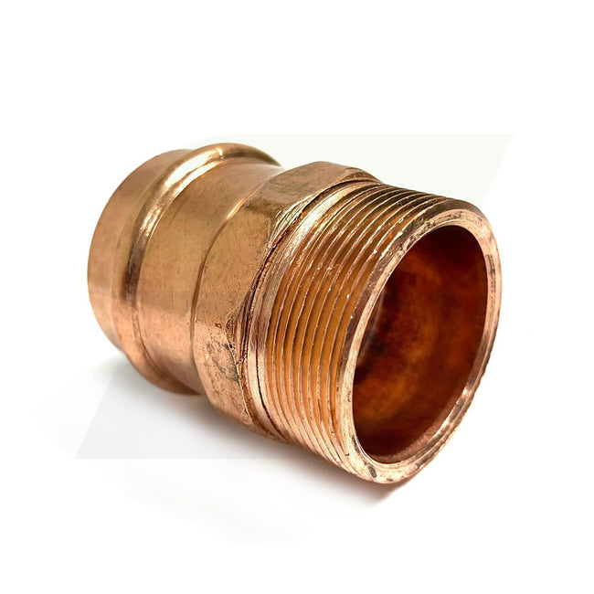 PC604 - Copper 2" Press x Male Adapter