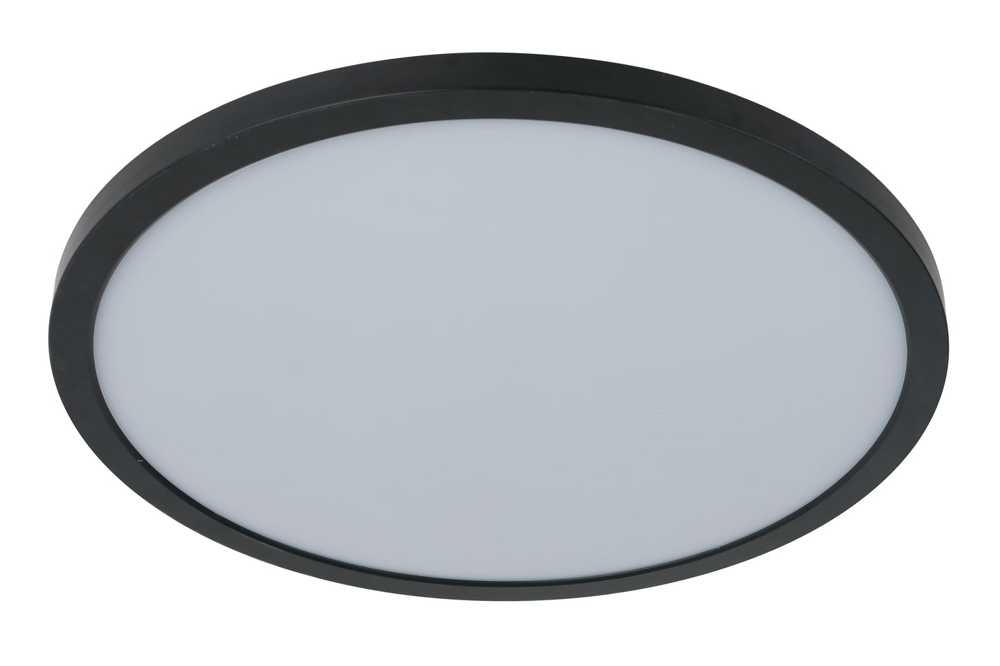 X9415-FB-LED-5CCT - Slim Line II 1 Light 15" Wide Flush Mount - Flat Black