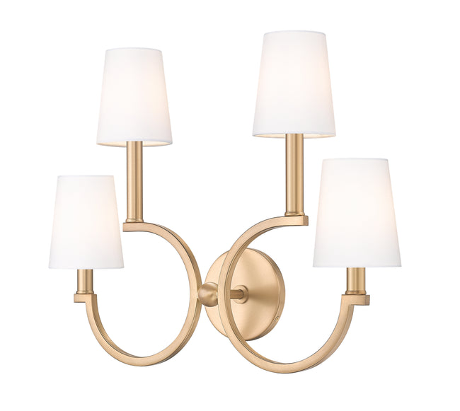 2016-4S-MGLD - Cordelia 4 Light Wall 16" Sconce - Modern Gold