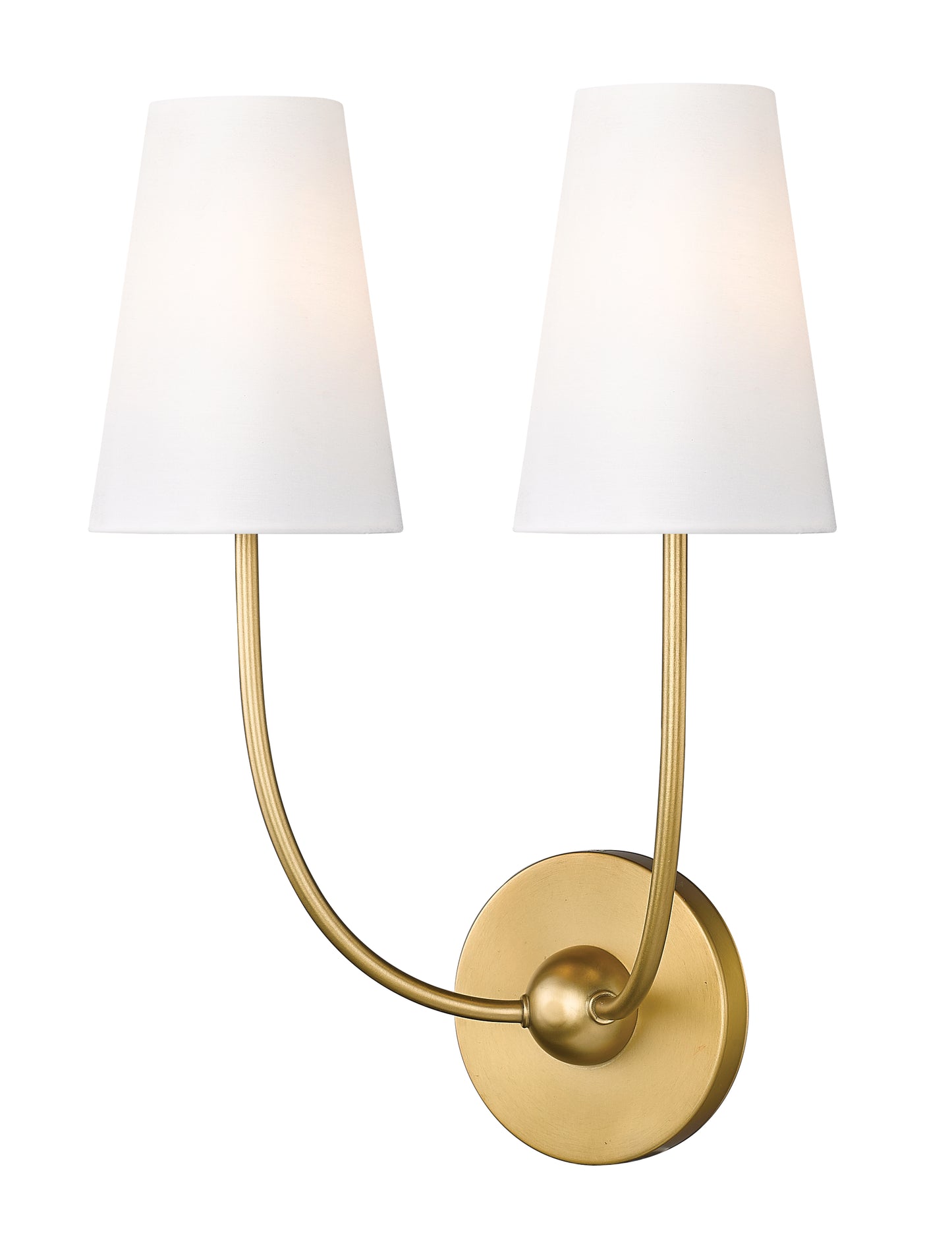 3040-2S-RB - Shannon 2 Light Wall 17" Sconce - Rubbed Brass