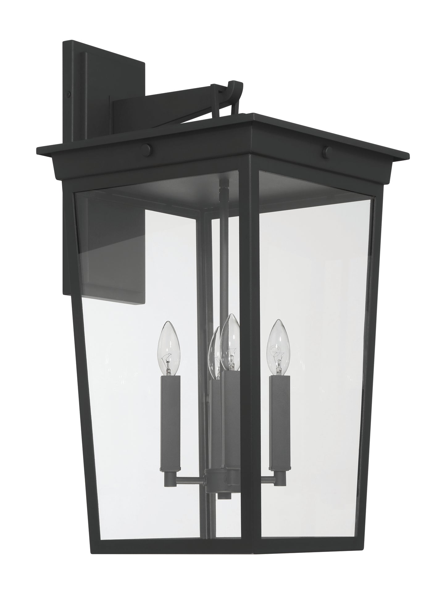 ZA7824-TB - Duncan 4 Light 28" High Outdoor Wall Lantern - Textured Black