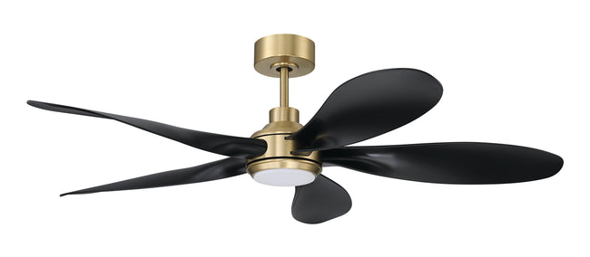 RSL52SBFB5 - Rosalie 52" 5-Blade Indoor ceiling Fan 52" 5 Blade Ceiling Fan with Light Kit - Satin Brass