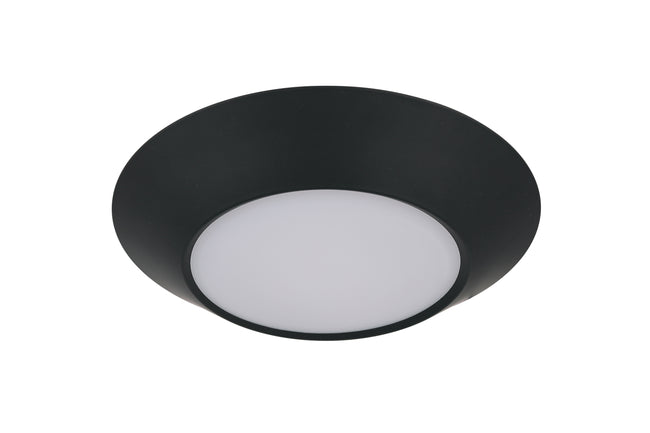 X9306-FB-LED-5CCT - LED Flush 7.5" Wide Flush Mount - Flat Black