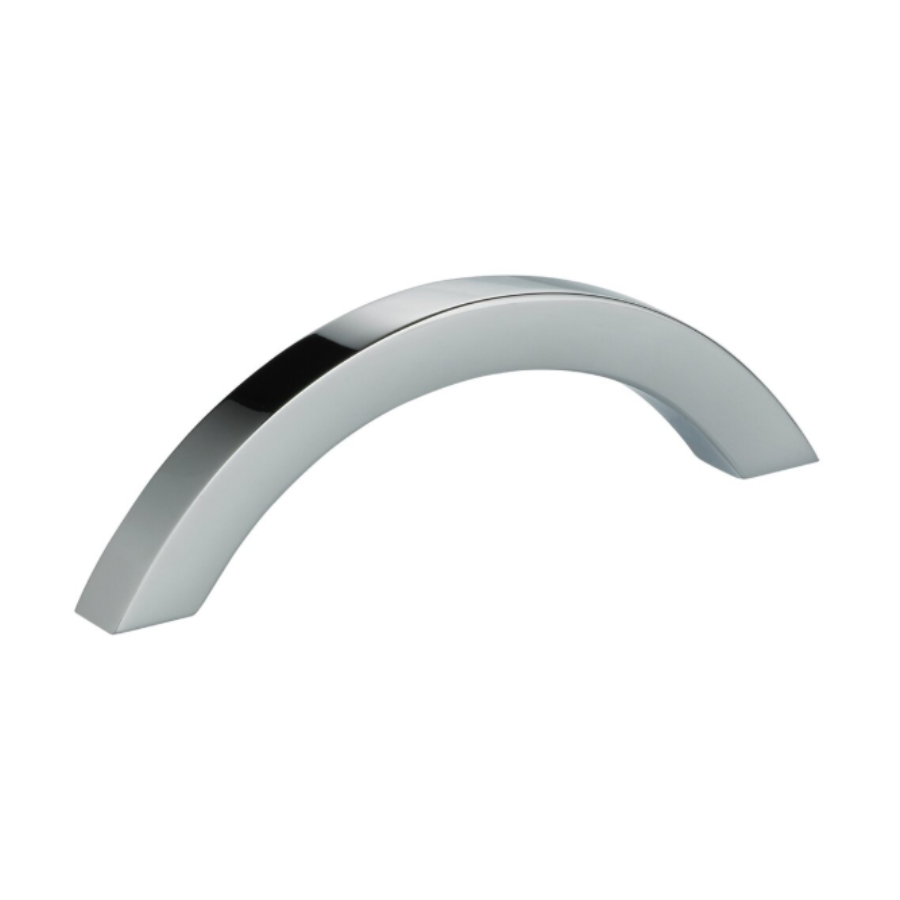 9007/86.26 - 3 3/8" Centers - Bowed Pull - Polished Chrome