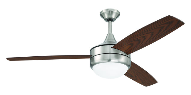 PHZ52BNK3 - Phaze II 3-Blade 52" 3 Blade Ceiling Fan with Light Kit - Brushed Nickel