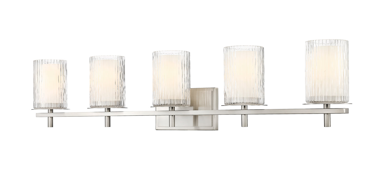 1949-5V-BN - Grayson 5 Light 40" Vanity - Brushed Nickel