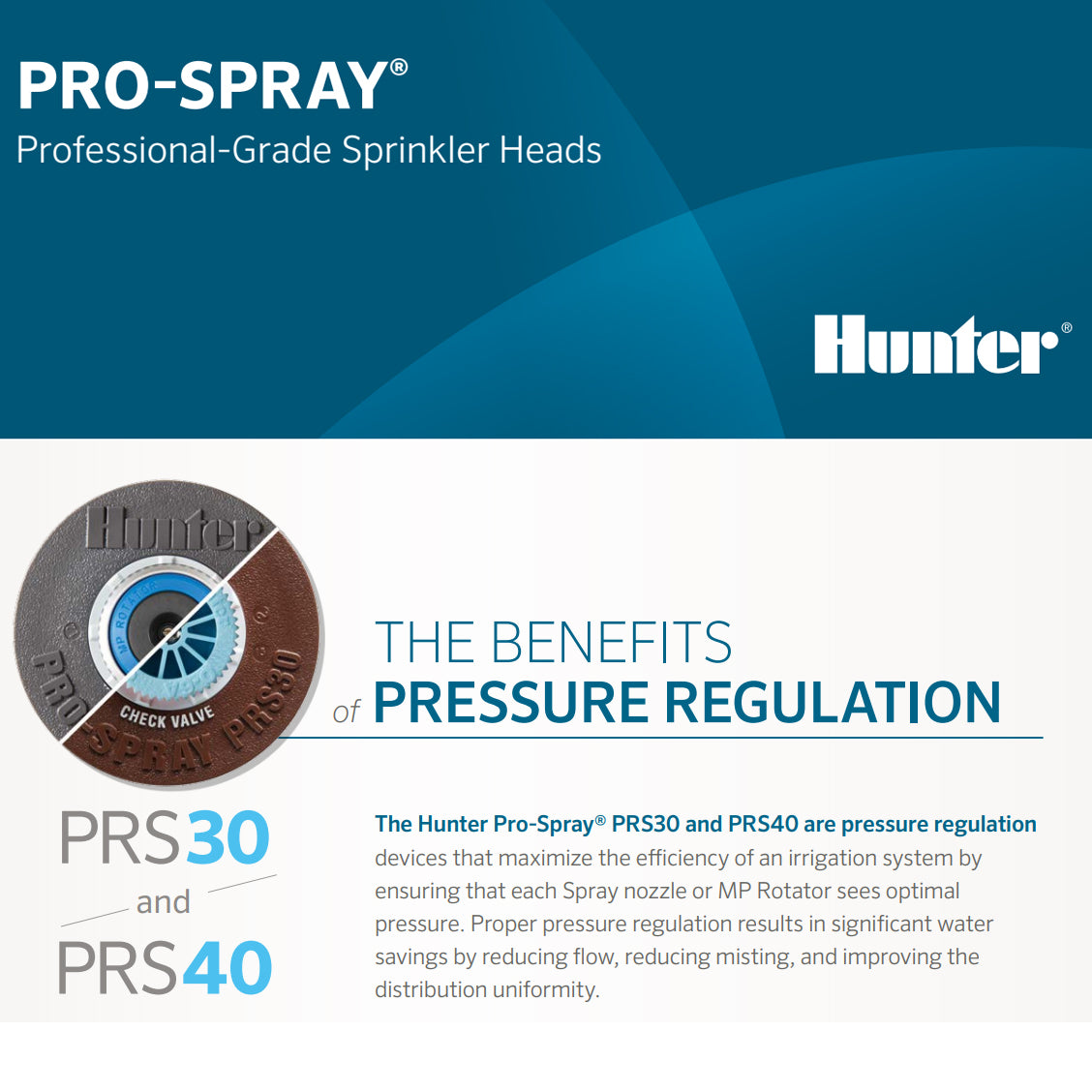 PROS-04-PRS30-CV-R - 4" Pop-up Pro Spray Professional Grade 30 PSI with Drain Check Valve - Reclaimed ID