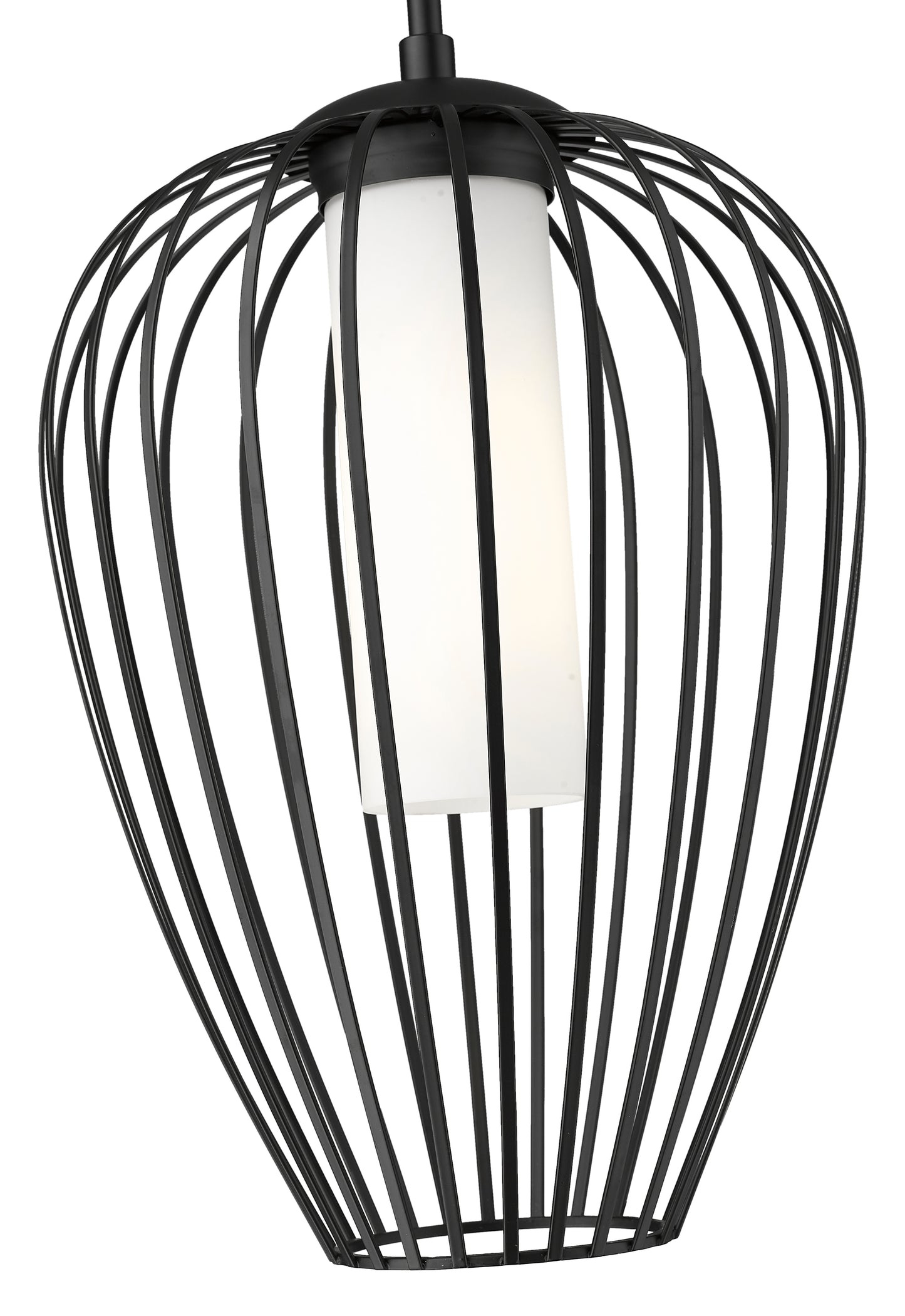 7507-12MB - Savanti 1 Light 12" Pendant - Matte Black