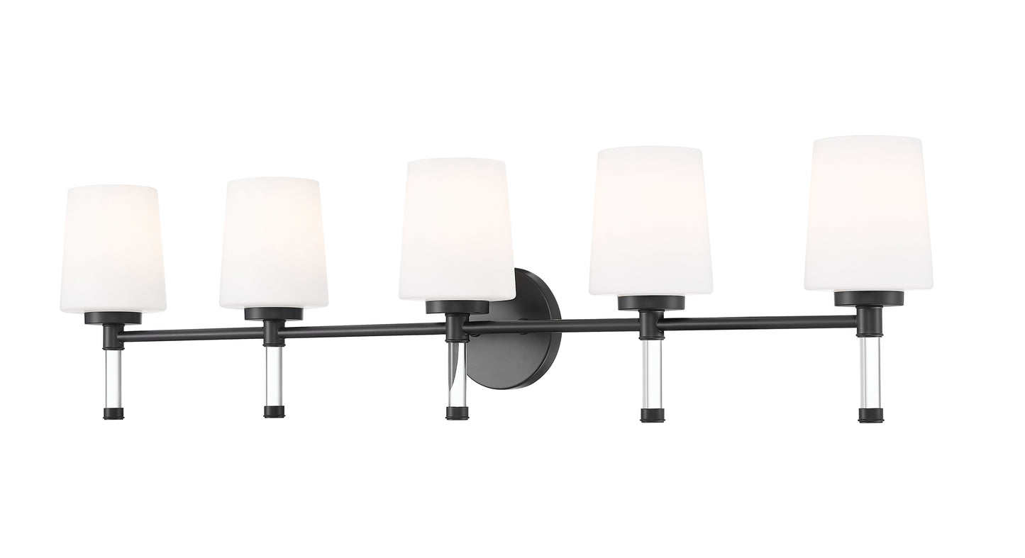 7700-5V-MB - Henri 5 Light 42" Vanity - Matte Black