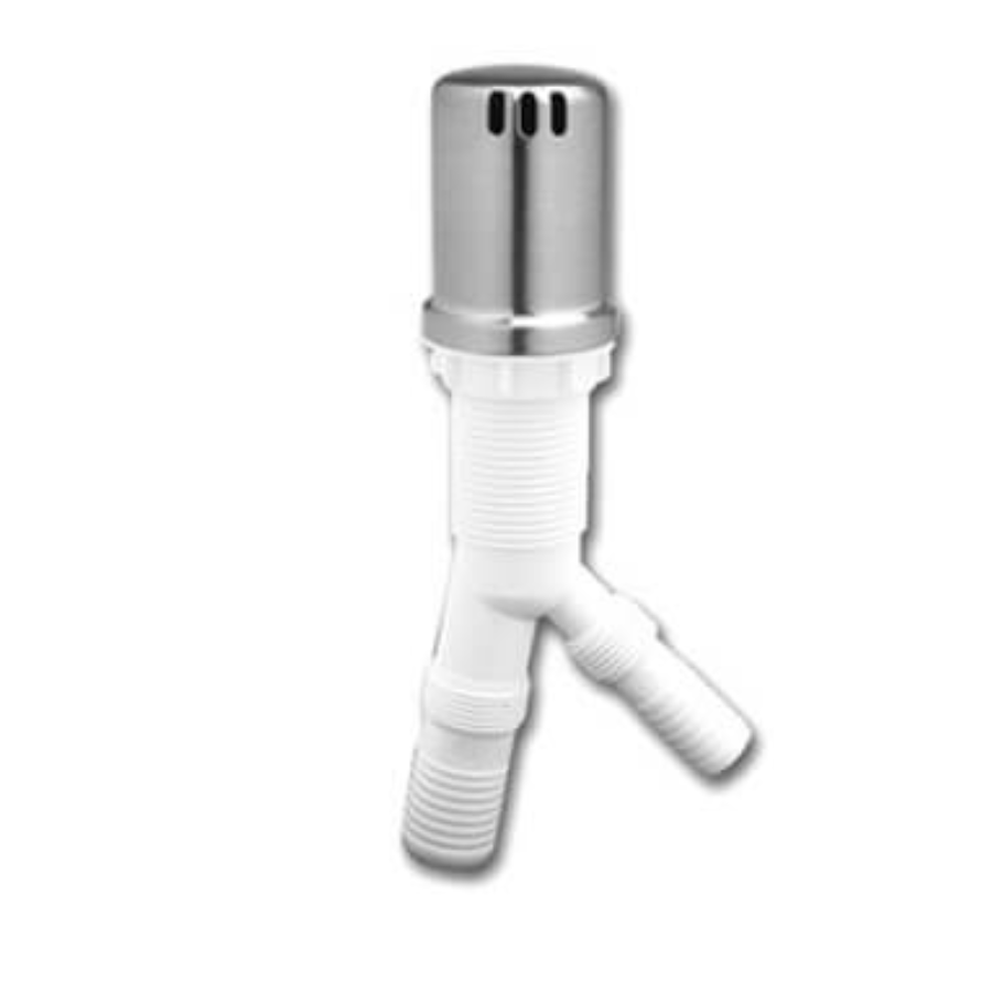 MT400U/CPB - Round Air Gap Unit (Cover & Body) - Polished Chrome