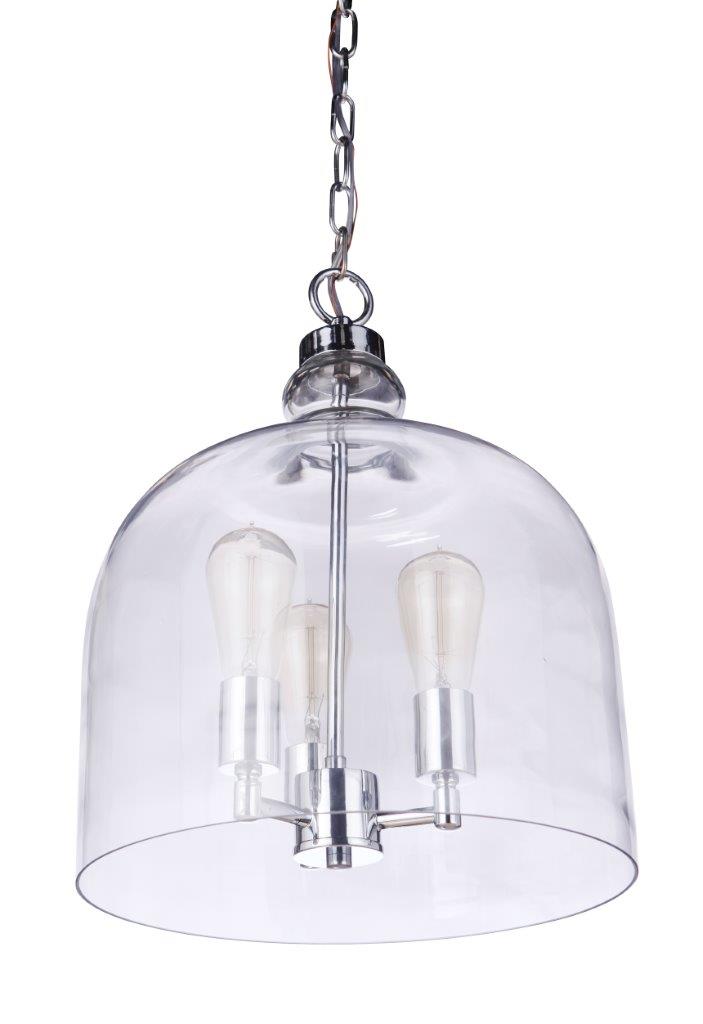 P975CH3 - Jackson 3 Light 13.63" Wide Pendant - Chrome