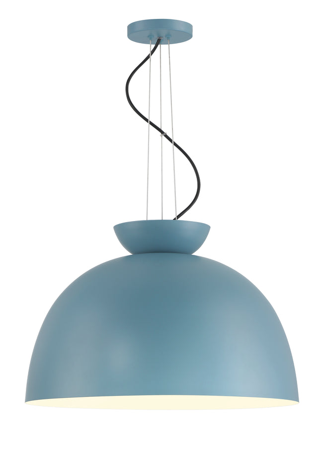 59192-DB - Ventura Dome 1 Light 20" Wide Pendant - Dusty Blue