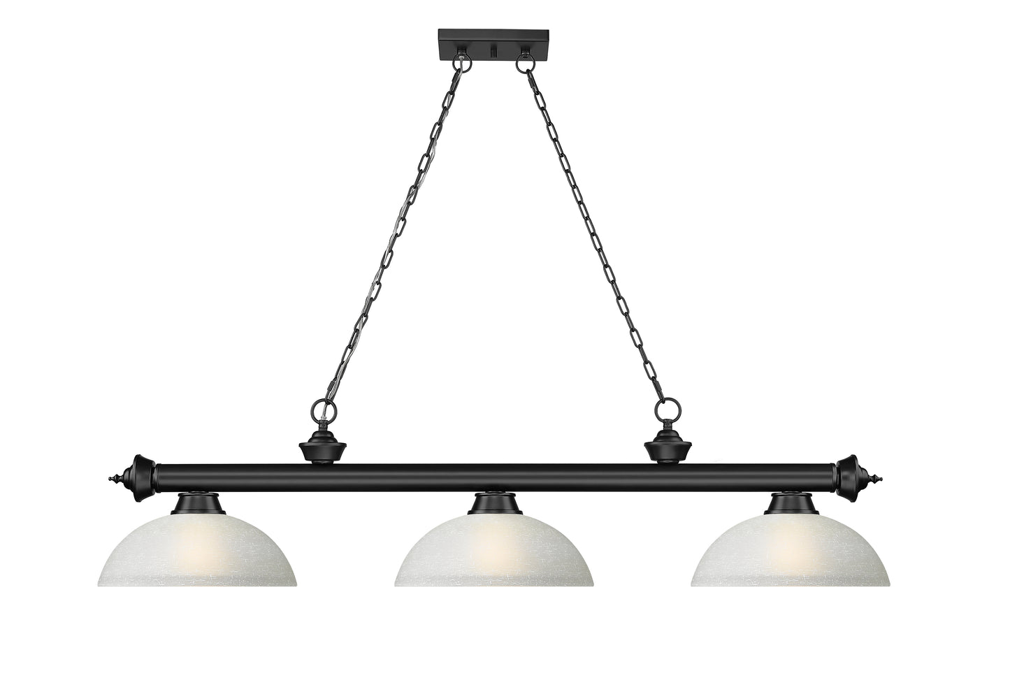 2306-3MB-DWL14 - Cordon 3 Light 57" Billiard - Matte Black