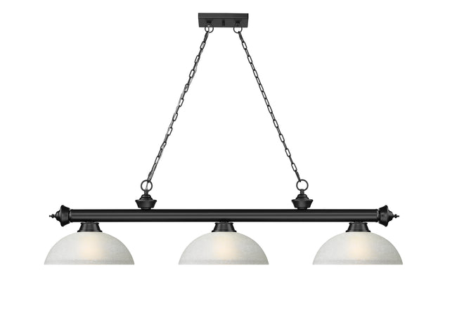 2306-3MB-DWL14 - Cordon 3 Light 57" Billiard - Matte Black