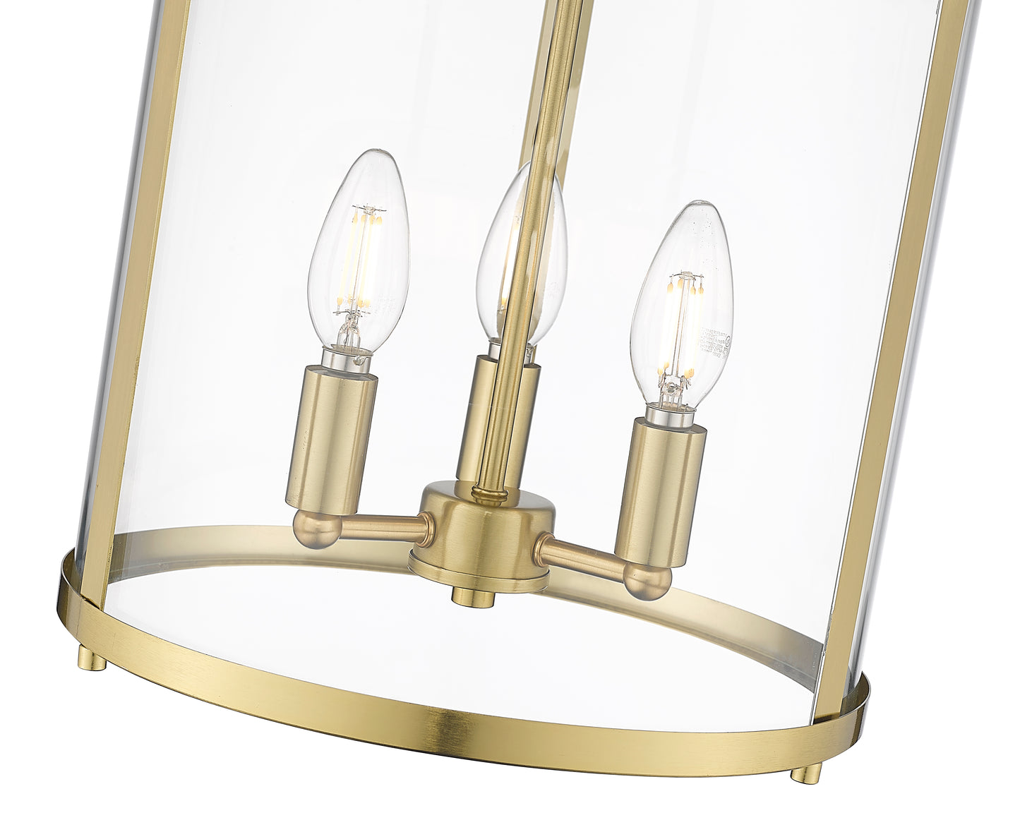 742F13-LG - Thayer 3 Light Flush 13" Mount - Luxe Gold