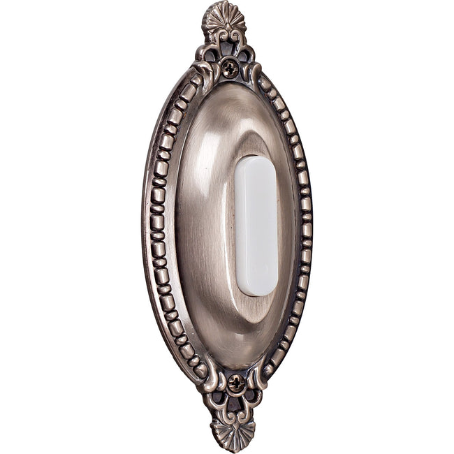 BSOO-AP - Push Button-Surface Mount 1 Light 2.13" Wide Chime Button - Antique Pewter