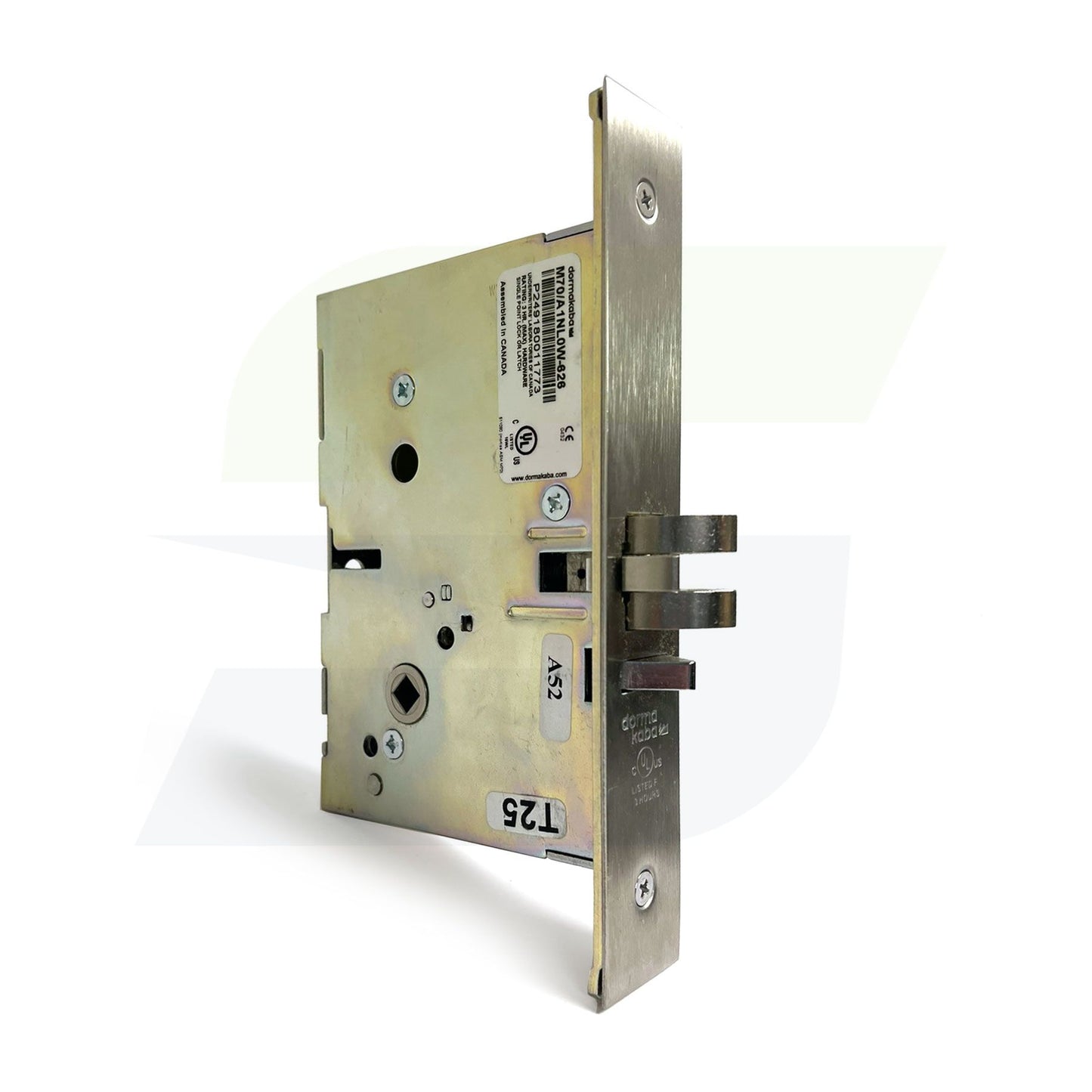 Simplex 8100 - Right Hand Reverse Mechanical Pushbutton Lever Mortise Combination Entry Lock