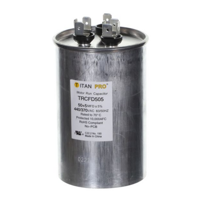 TRCFD505 - TITAN PRO CAPACITOR 50+5 MFD 440/370V ROUND