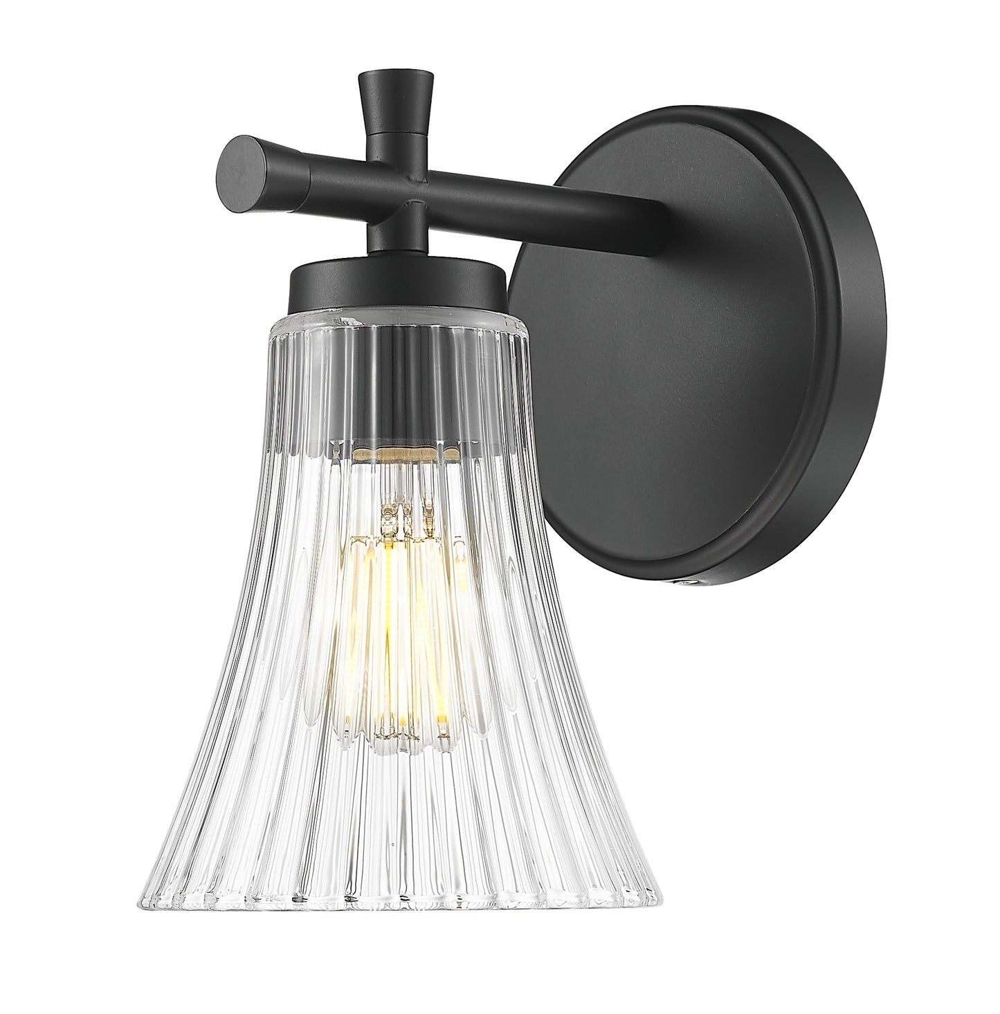 7519-1S-MB - Belle 1 Light Wall 8" Sconce - Matte Black