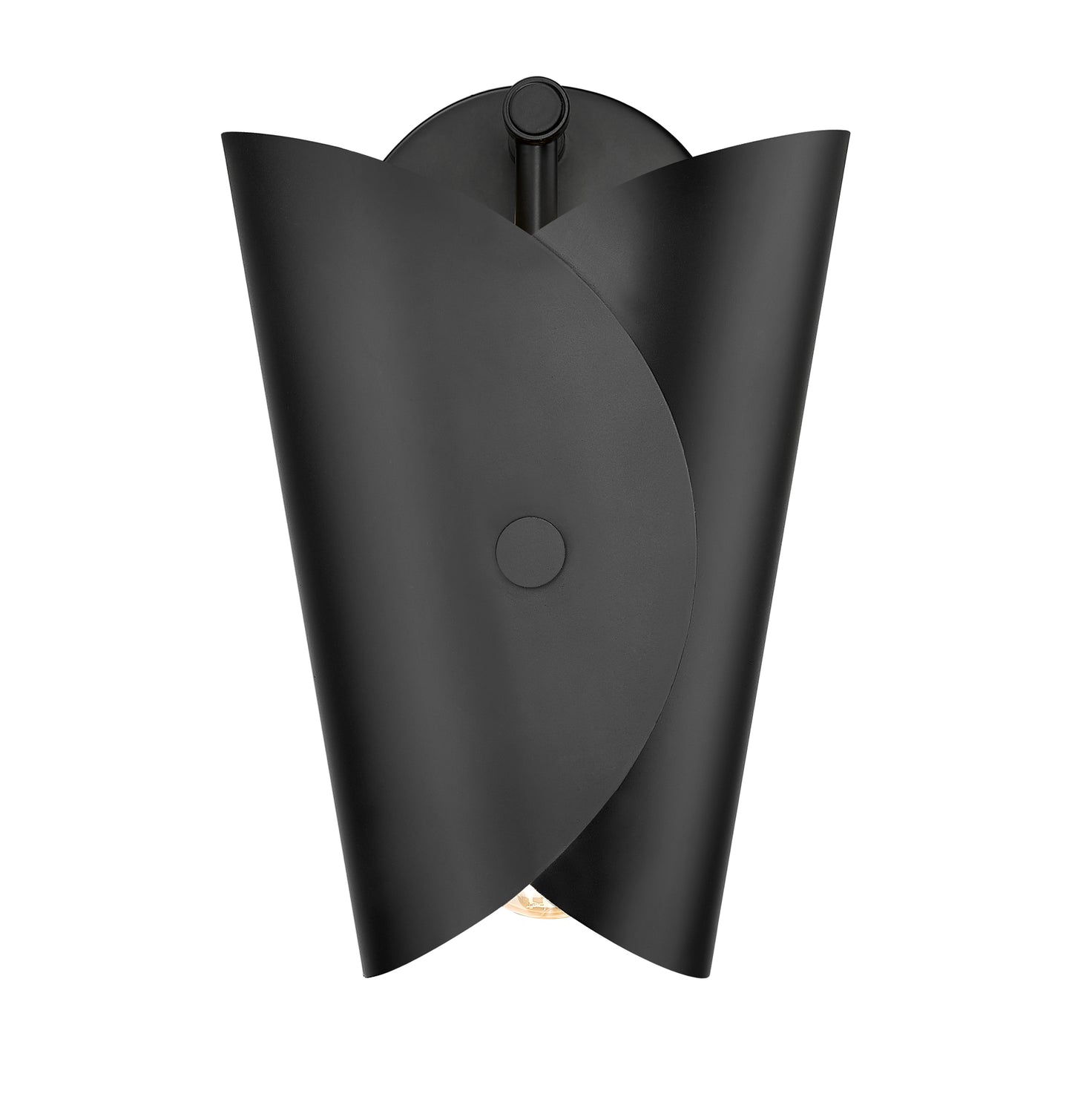 1951-1S-MB - Salone 1 Light Wall 12" Sconce - Matte Black