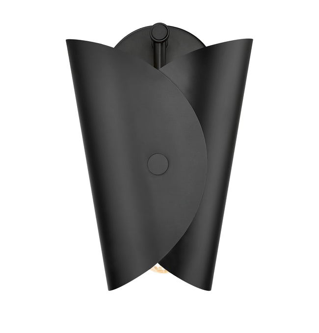 1951-1S-MB - Salone 1 Light Wall 12" Sconce - Matte Black
