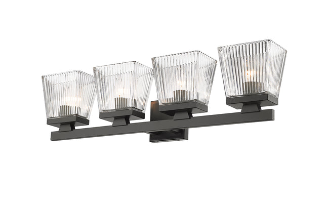 1936-4V-MB - Astor 4 Light 29" Vanity - Matte Black