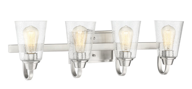 41904-BNK-CS - Grace 4 Light 28" Wide Vanity Light - Brushed Nickel