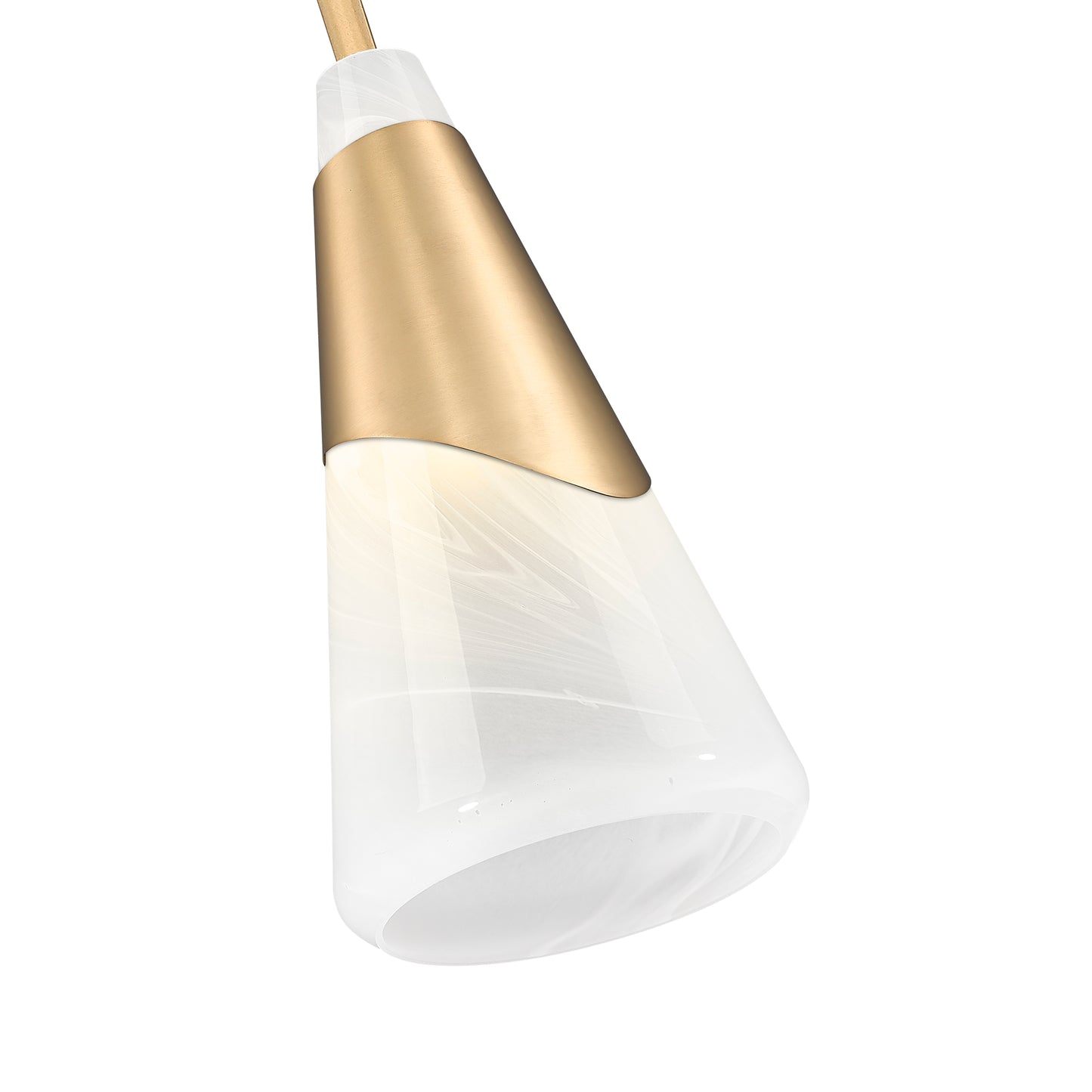 828P7-ROD-MGLD - Aimie 1 Light 7" Pendant - Modern Gold