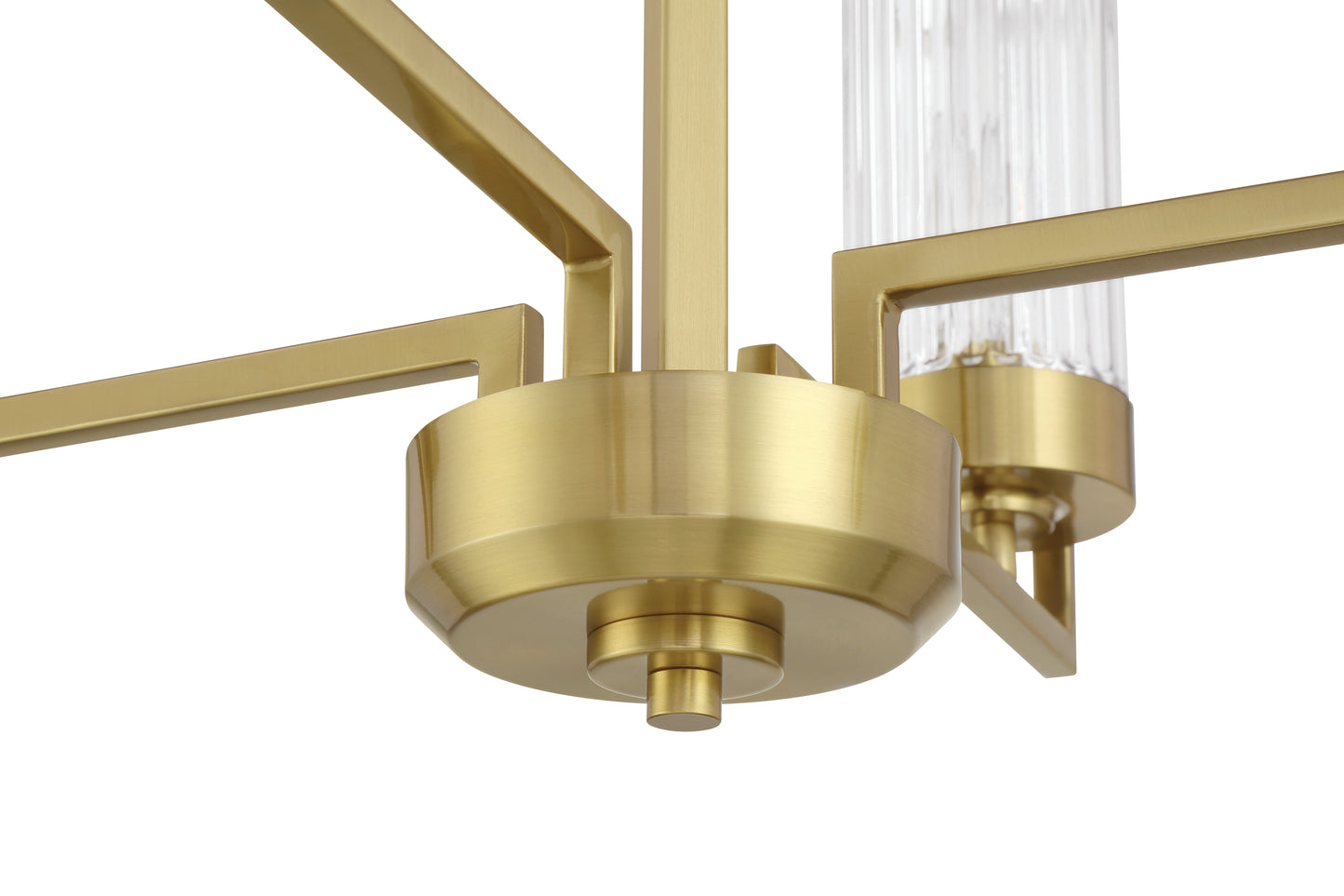 60126-SB - Whittley 6 Light 30" Wide Chandelier - Satin Brass