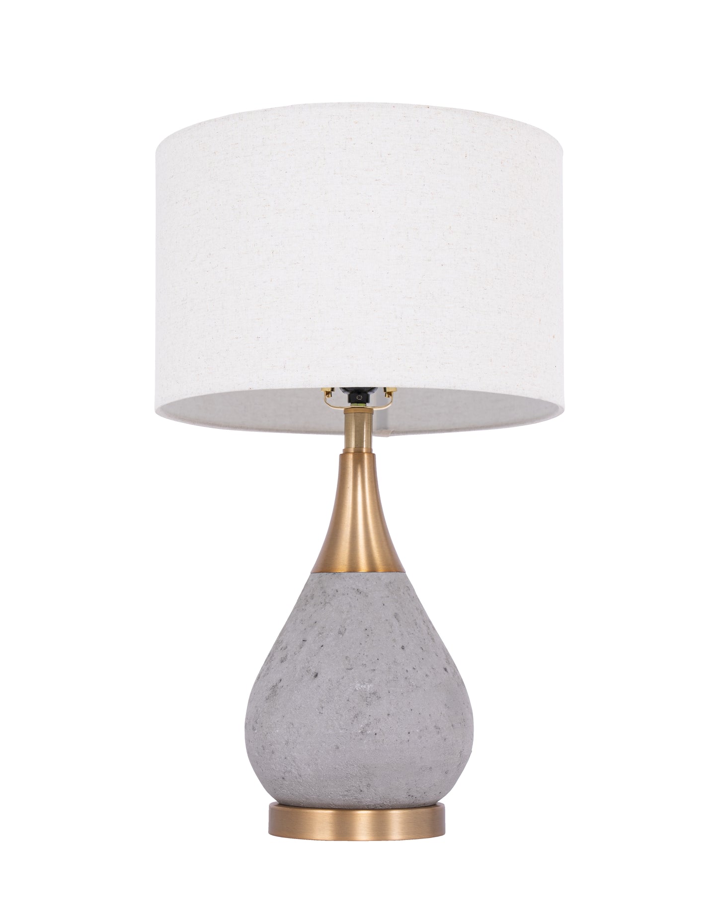 86237 - 1 Light 25" High Table Lamp - Concrete Brass