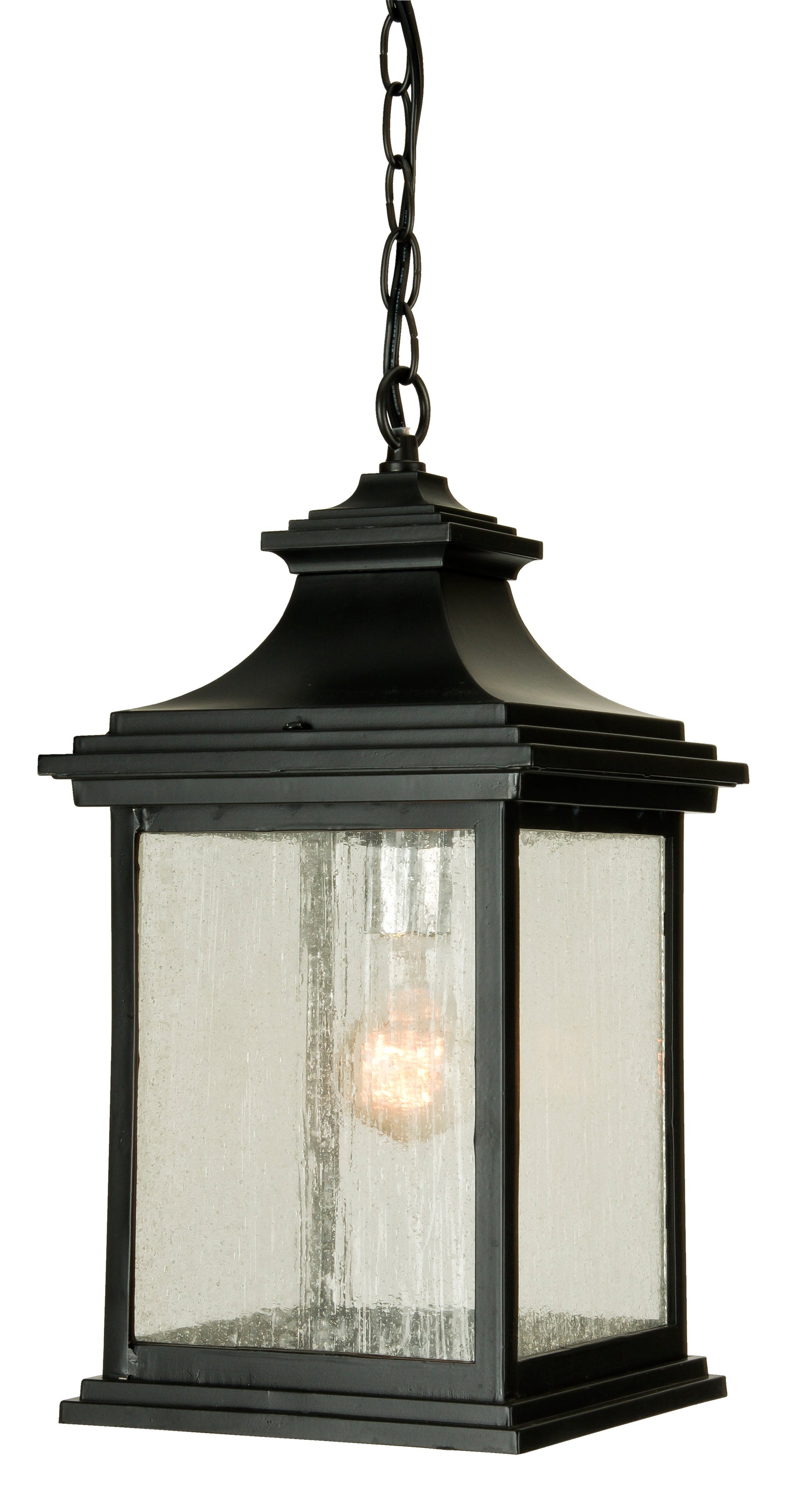 Z3211-MN - Gentry 1 Light 8.5" Wide Outdoor Pendant - Midnight