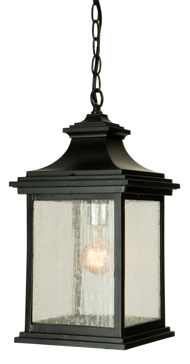 Z3211-MN - Gentry 1 Light 8.5" Wide Outdoor Pendant - Midnight