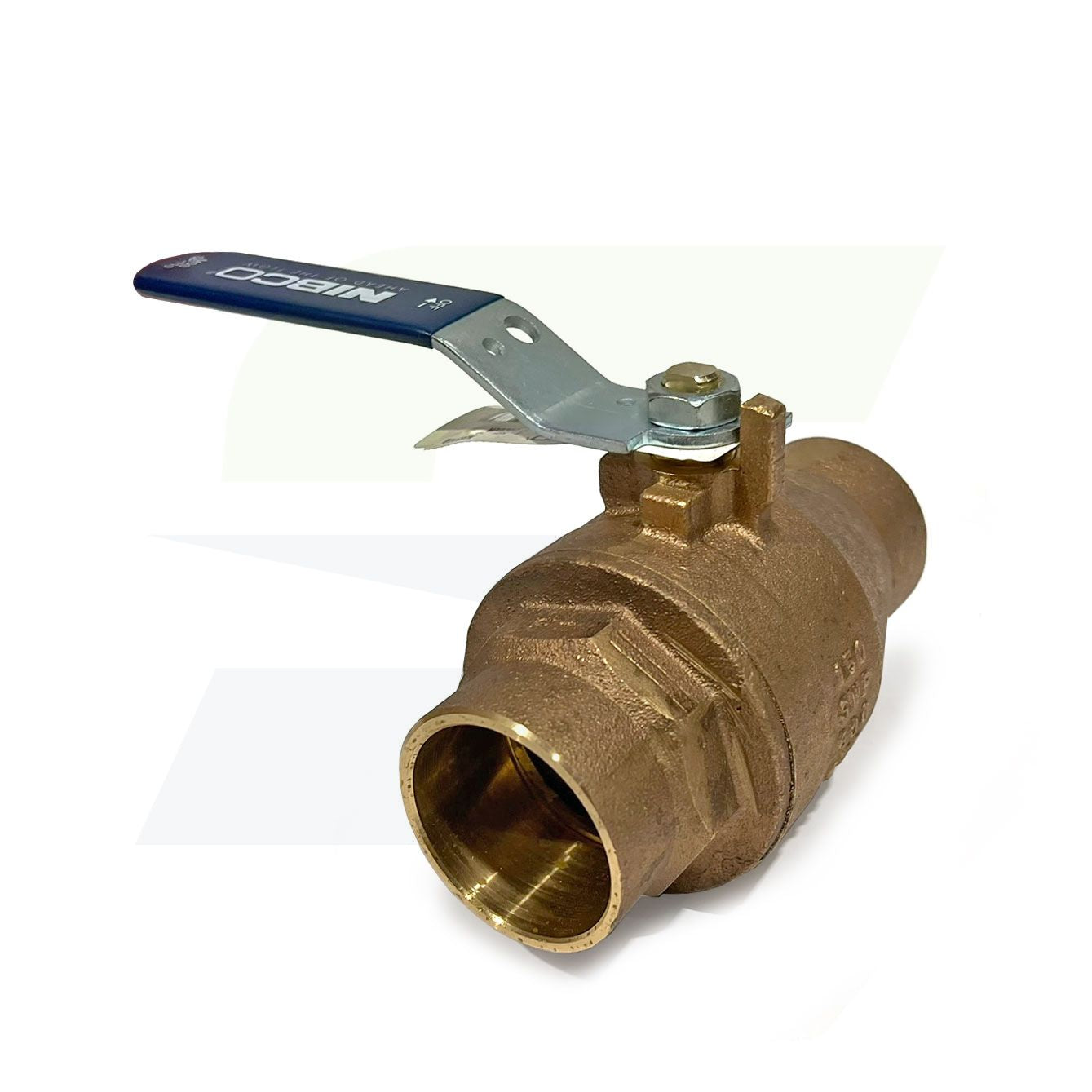 NJ8310D -  2" Bronze Full Port Ball Valve with Lever Handle S-585-70 - Sweat x Sweat