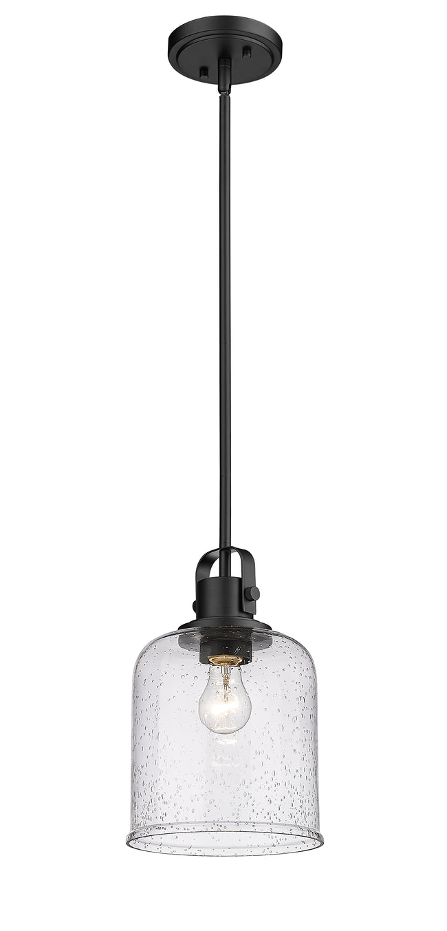 340P8-MB - Kinsley 1 Light 8" Pendant - Matte Black