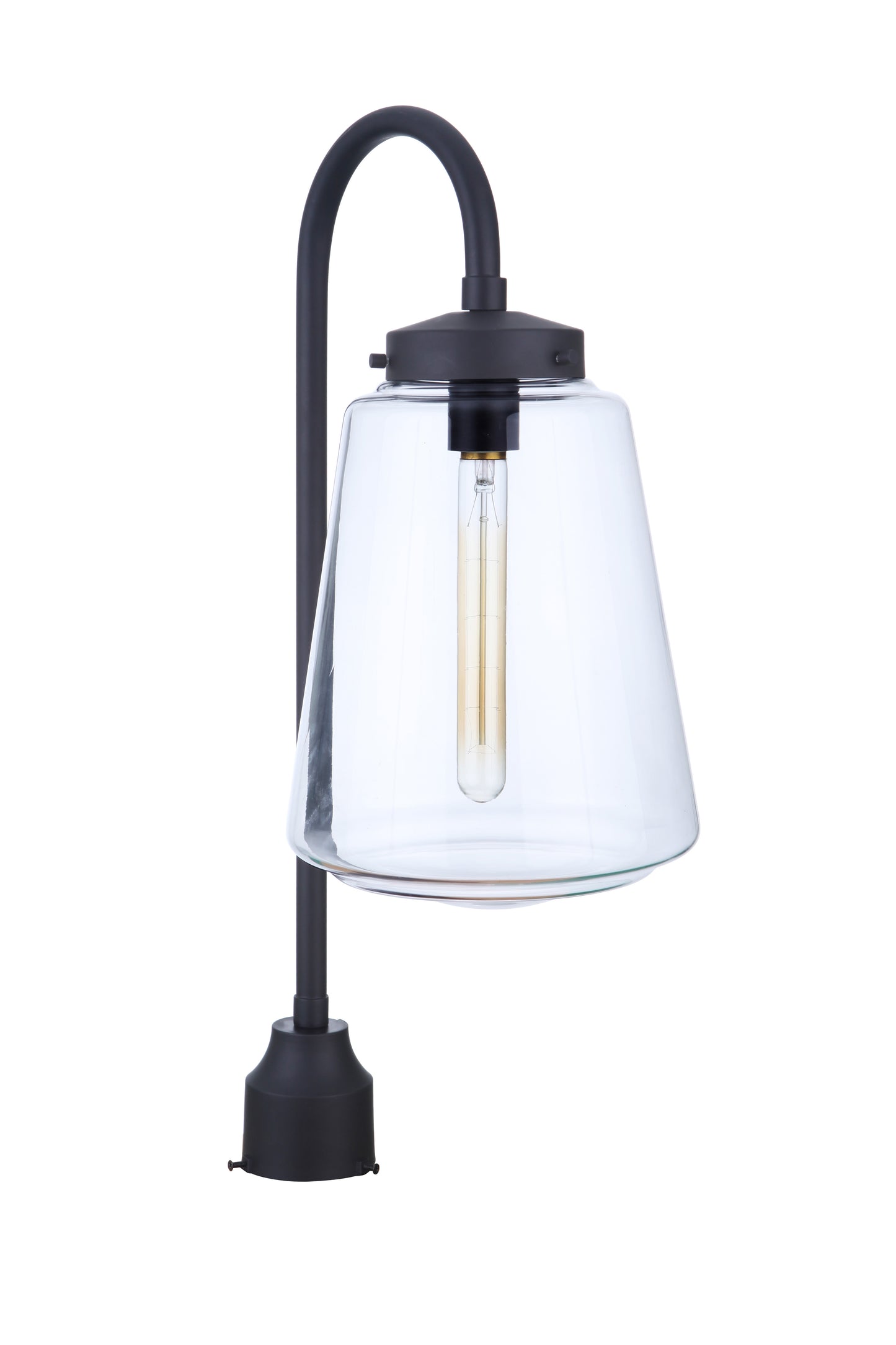 ZA3825-MN - Laclede 1 Light 25" High Post Mount - Midnight