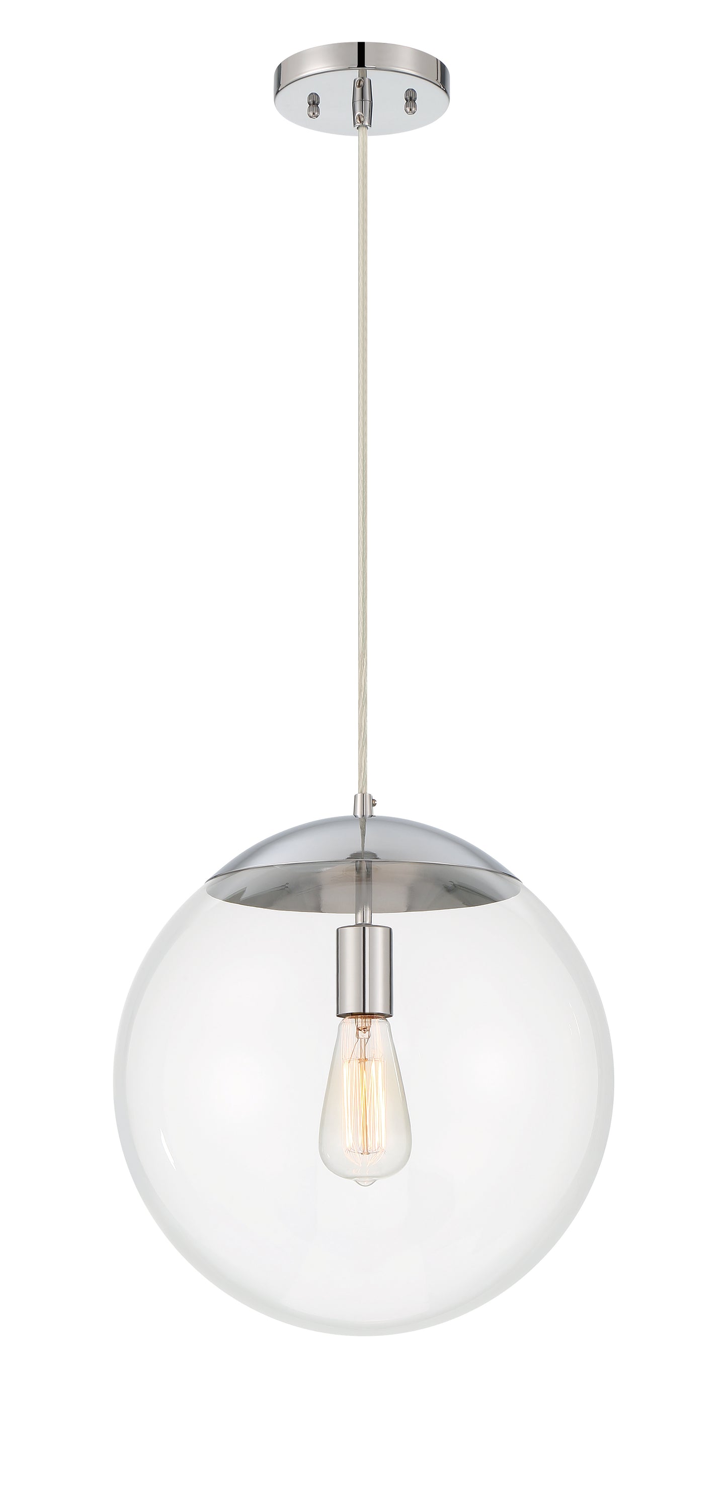 56893-CH - Gaze 1 Light 14" Wide Pendant - Chrome