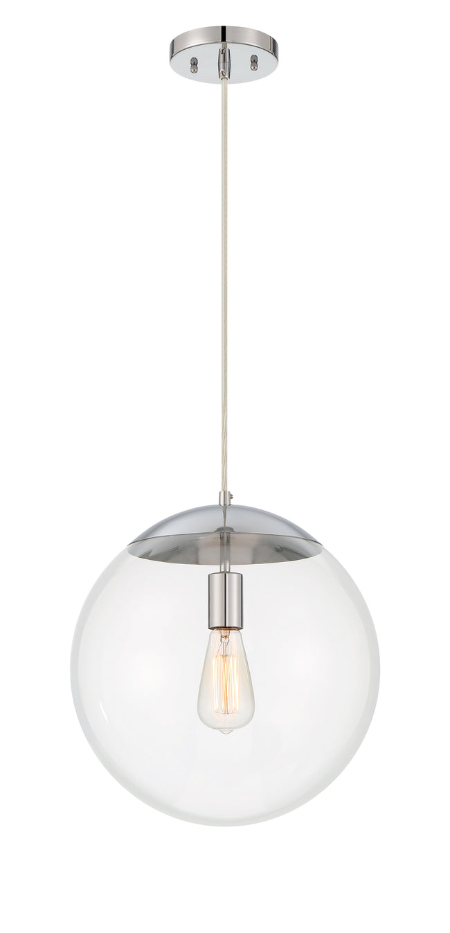 56893-CH - Gaze 1 Light 14" Wide Pendant - Chrome
