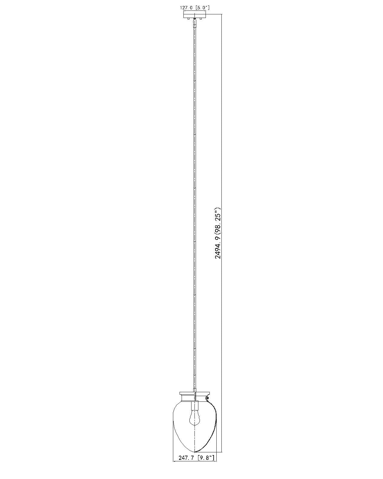 1945P9-MGLD - Gideon 1 Light 10" Pendant - Modern Gold